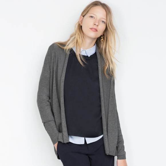 Zara Draped Neck Cardigan - Picture 2 of 2